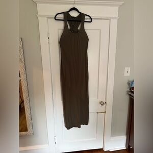 Banana Republic Brown Halter Sundress Maxi